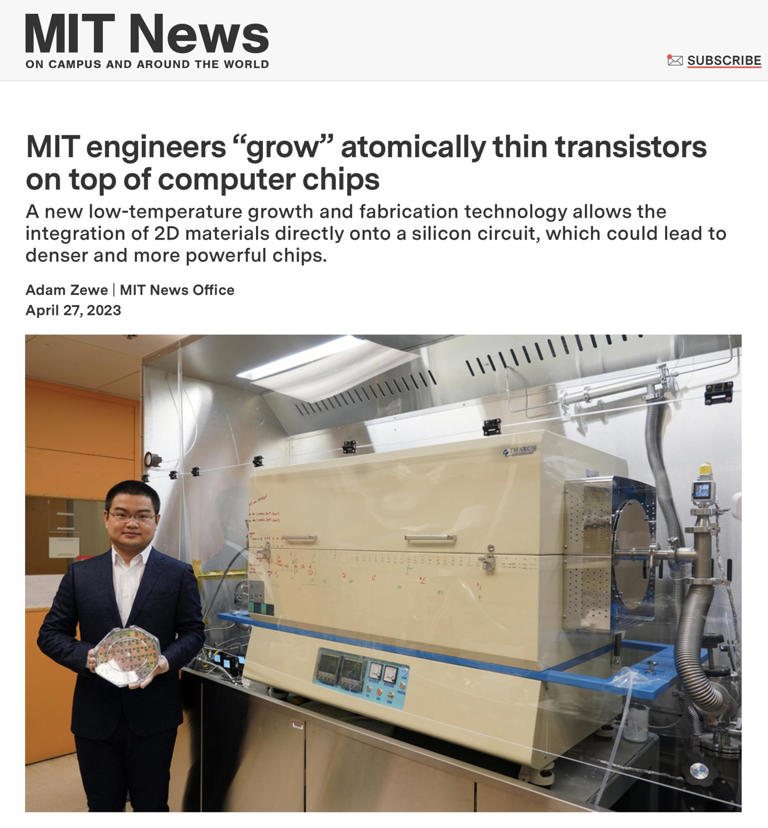 不用光刻机也能生产高端芯片，华裔科学家晶体管研究实现新突破 ...